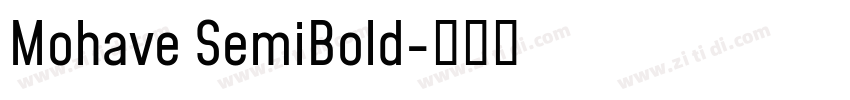 Mohave SemiBold字体转换